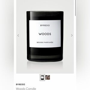 Byredo Woods Candle - Black & White Label